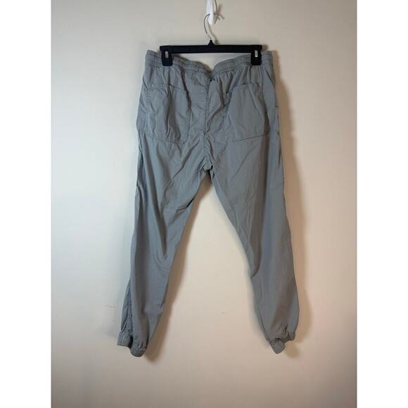 Zara Light Gray Drawstring Jogging Pants Elastic Cuff Athleisure Size L/M - Picture 2 of 8